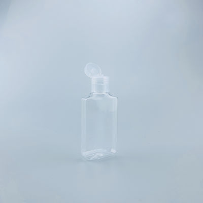 Capacidade octogonal transparente 60ml Flip Cap da garrafa
