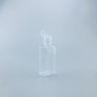 Garrafa octogonal transparente 60ml Flip Cap Alcohol Disinfection